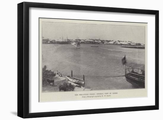 The Philippine Crisis, General View of Iloilo-null-Framed Giclee Print