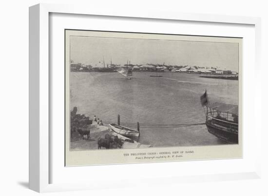 The Philippine Crisis, General View of Iloilo-null-Framed Giclee Print