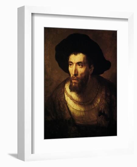 The Philosopher, 1650-Rembrandt van Rijn-Framed Giclee Print