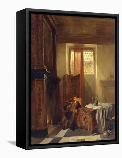 The Philosopher, 1844-Hubertus van Hove-Framed Stretched Canvas