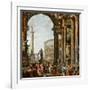 The Philosopher Diogenes Throwing Down His Bowl-Giovanni Paolo Panini-Framed Giclee Print