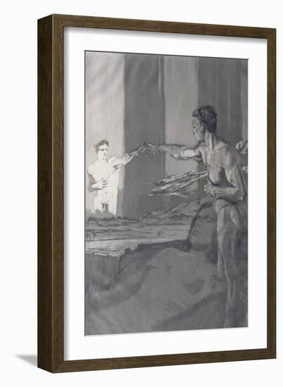 The Philosopher, from the 'Of Death, Part Two' Series, 1898-Max Klinger-Framed Giclee Print