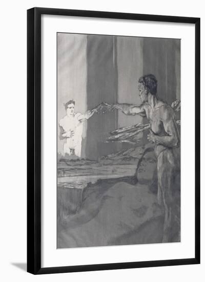 The Philosopher, from the 'Of Death, Part Two' Series, 1898-Max Klinger-Framed Giclee Print