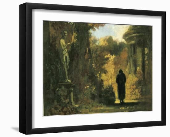 The Philosopher in the Park-Carl Spitzweg-Framed Art Print