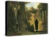 The Philosopher in the Park-Carl Spitzweg-Stretched Canvas