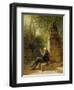 The Philosopher (The Reader in the Park)-Carl Spitzweg-Framed Giclee Print