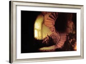 The Philosopher-Rembrandt van Rijn-Framed Art Print