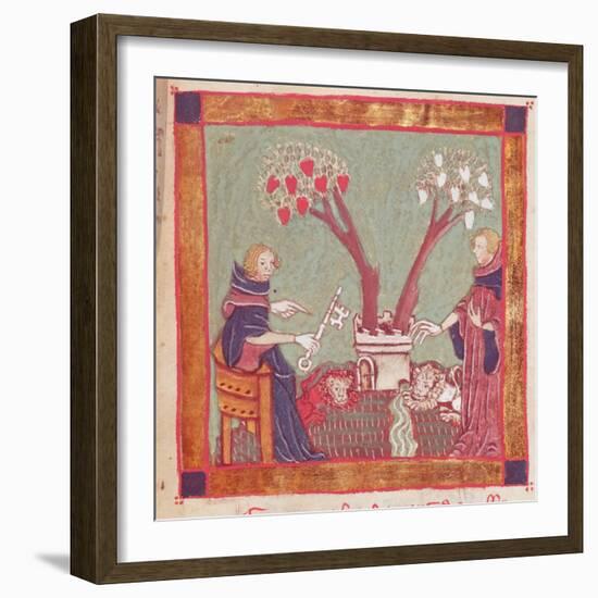 The Philosophers Will, from a Manuscript of Alchemy, 14th Century-null-Framed Giclee Print