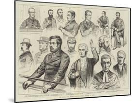 The Phoenix Park Murder Trials at Dublin, Sketches in Court-null-Mounted Giclee Print