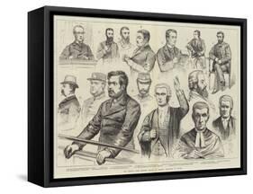 The Phoenix Park Murder Trials at Dublin, Sketches in Court-null-Framed Stretched Canvas