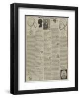 The Phrenological and Mesmeric Chart-null-Framed Giclee Print