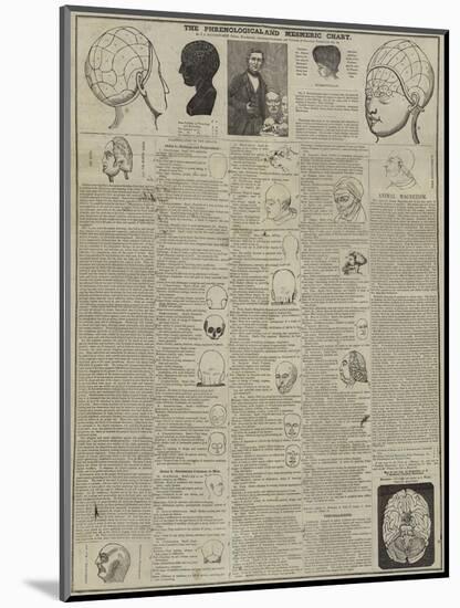 The Phrenological and Mesmeric Chart-null-Mounted Giclee Print