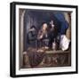 The Physician-Gerard Dou-Framed Art Print