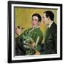 The Physicists Pyotr Kapitsa (1894-198) and Nikolay Semyonov (1896-198), 1921-Boris Michaylovich Kustodiev-Framed Giclee Print