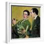 The Physicists Pyotr Kapitsa (1894-198) and Nikolay Semyonov (1896-198), 1921-Boris Michaylovich Kustodiev-Framed Giclee Print