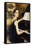 The Pianist, (Oil on Canvas)-Wilfred Gabriel de Glehn-Framed Stretched Canvas