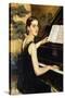 The Pianist, (Oil on Canvas)-Wilfred Gabriel de Glehn-Stretched Canvas