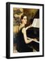 The Pianist, (Oil on Canvas)-Wilfred Gabriel de Glehn-Framed Giclee Print