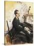 The Pianist Rey Colaco, 1883-Giovanni Canavesio-Stretched Canvas