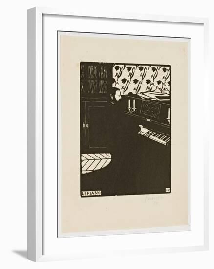 The Piano, from the Series 'Musical Instruments', 1896-97-Félix Vallotton-Framed Giclee Print