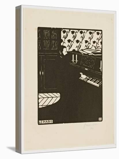 The Piano, from the Series 'Musical Instruments', 1896-97-Félix Vallotton-Stretched Canvas
