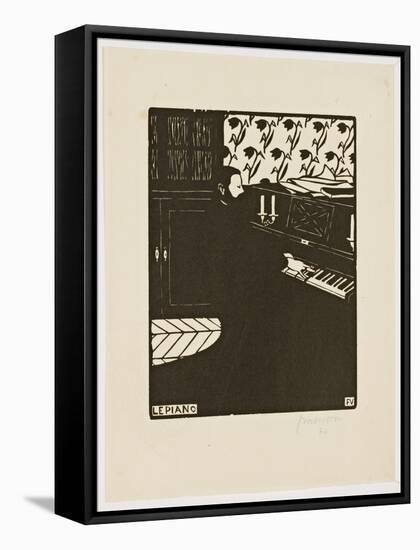 The Piano, from the Series 'Musical Instruments', 1896-97-Félix Vallotton-Framed Stretched Canvas