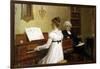 The Piano Lesson-Edmund Blair Leighton-Framed Art Print