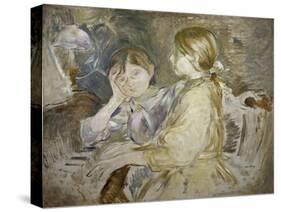 The Piano Lesson-Berthe Morisot-Stretched Canvas