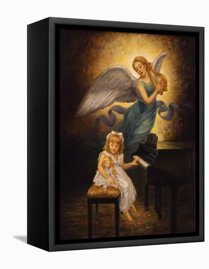 The Piano-Edgar Jerins-Framed Stretched Canvas