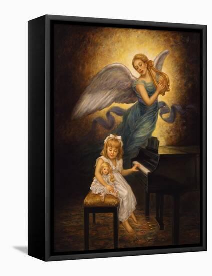 The Piano-Edgar Jerins-Framed Stretched Canvas