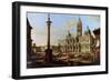 The Piazza and Church of Santa Maria Maggiore in Rome, 1739-Bernardo Bellotto-Framed Giclee Print