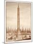 The Piazza Del Popolo Obelisk, from the Circus Maximus, 1833-Agostino Tofanelli-Mounted Giclee Print