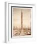 The Piazza Del Popolo Obelisk, from the Circus Maximus, 1833-Agostino Tofanelli-Framed Giclee Print