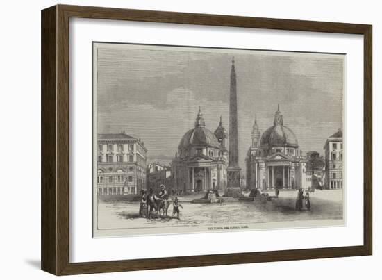 The Piazza Del Popolo, Rome-null-Framed Giclee Print