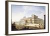 The Piazza Del Quirinale, with the Castel Sant'Angelo and Saint Peter's Beyond-Antonio Joli-Framed Giclee Print