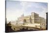 The Piazza Del Quirinale, with the Castel Sant'Angelo and Saint Peter's Beyond-Antonio Joli-Stretched Canvas