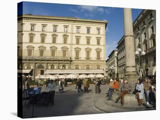 The Piazza Della Republica, Florence, Tuscany, Italy-Christian Kober-Stretched Canvas