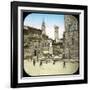 The Piazza Della Signoria and the Neptune Fountain, Florence (Italy), Circa 1895-Leon, Levy et Fils-Framed Photographic Print