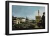 The Piazza Della Signoria in Florence, 1742-Bernardo Bellotto-Framed Giclee Print