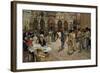 The Piazza Di San Marco, Venice, 1883 (Oil on Canvas)-William Logsdail-Framed Giclee Print