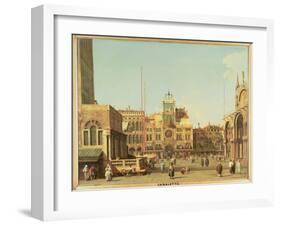 The Piazza Di San Marco, Venice-Canaletto-Framed Giclee Print