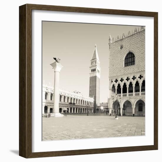 The Piazza III-Joseph Eta-Framed Giclee Print