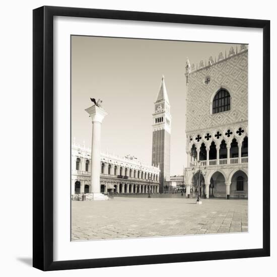 The Piazza III-Joseph Eta-Framed Giclee Print