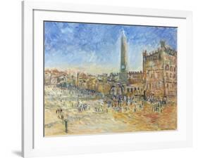 The Piazza in Siena, 1995-Patricia Espir-Framed Giclee Print