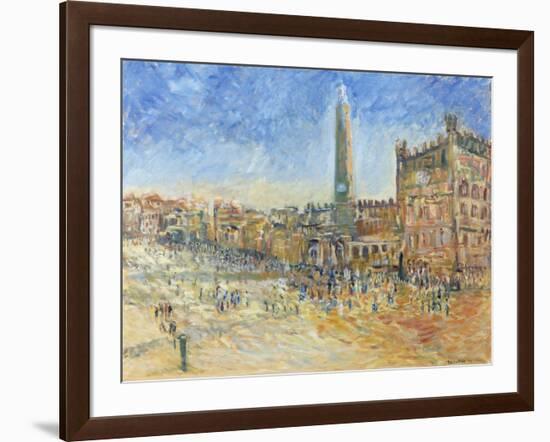 The Piazza in Siena, 1995-Patricia Espir-Framed Giclee Print