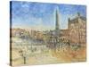 The Piazza in Siena, 1995-Patricia Espir-Stretched Canvas