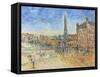 The Piazza in Siena, 1995-Patricia Espir-Framed Stretched Canvas