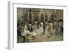 The Piazza of Saint Marks, Venice, 1883, by William Logsdail, 1859-1944, English painting,-William Logsdail-Framed Premium Giclee Print