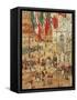 The Piazza of St. Marks, Venice-Maurice Brazil Prendergast-Framed Stretched Canvas