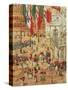 The Piazza of St. Marks, Venice-Maurice Brazil Prendergast-Stretched Canvas